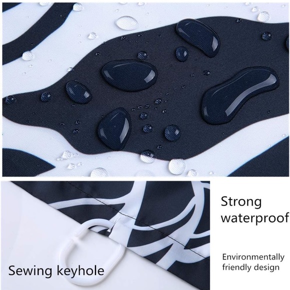 Independence Day Shower Curtain, Happy 4th of July 12 Hooks, 69"x70"Inches - Picture 3 of 5